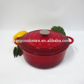 Utensílio redondo do Cookware do Cookware do Cookware do Cookware da cozinha do esmalte da porcelana